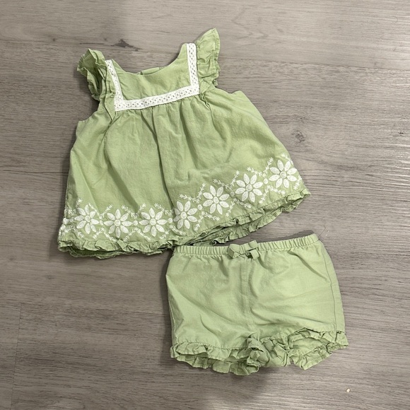 Janie and Jack Other - Janie and Jack Light Green Baby Top